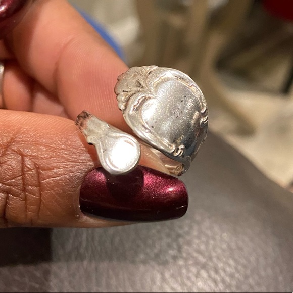 Vintage sterling silver spoon ring - Picture 3 of 3
